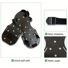 Lawn Aerator Shoes Heavy Duty Spiked Sandals Easy To Use