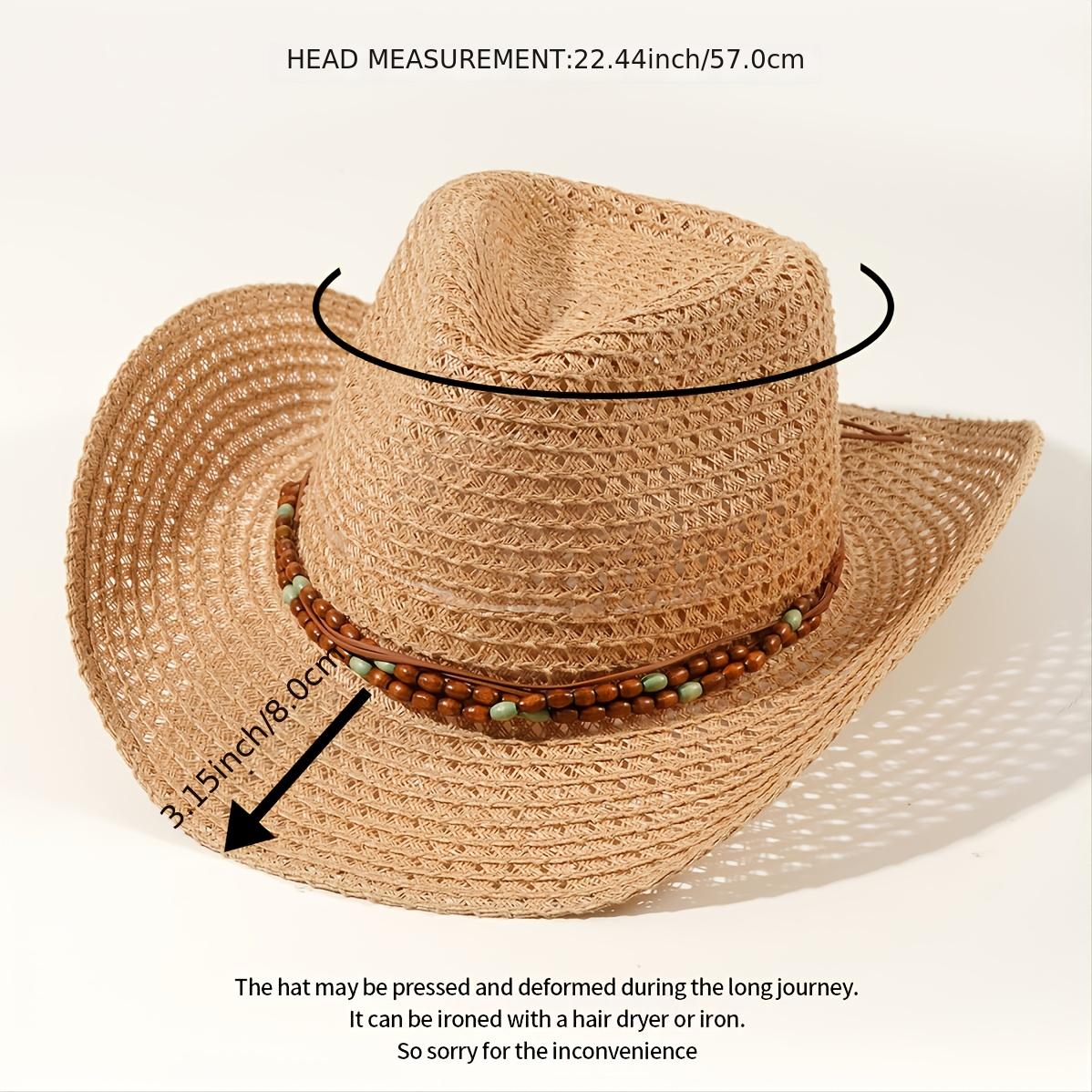 Women Men's Beach Straw Hat Sun Hat Cap
