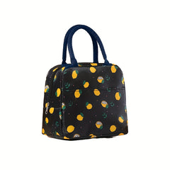 Fruit Theme Insulated Lunch Bag with Double Handles Oxford Cloth