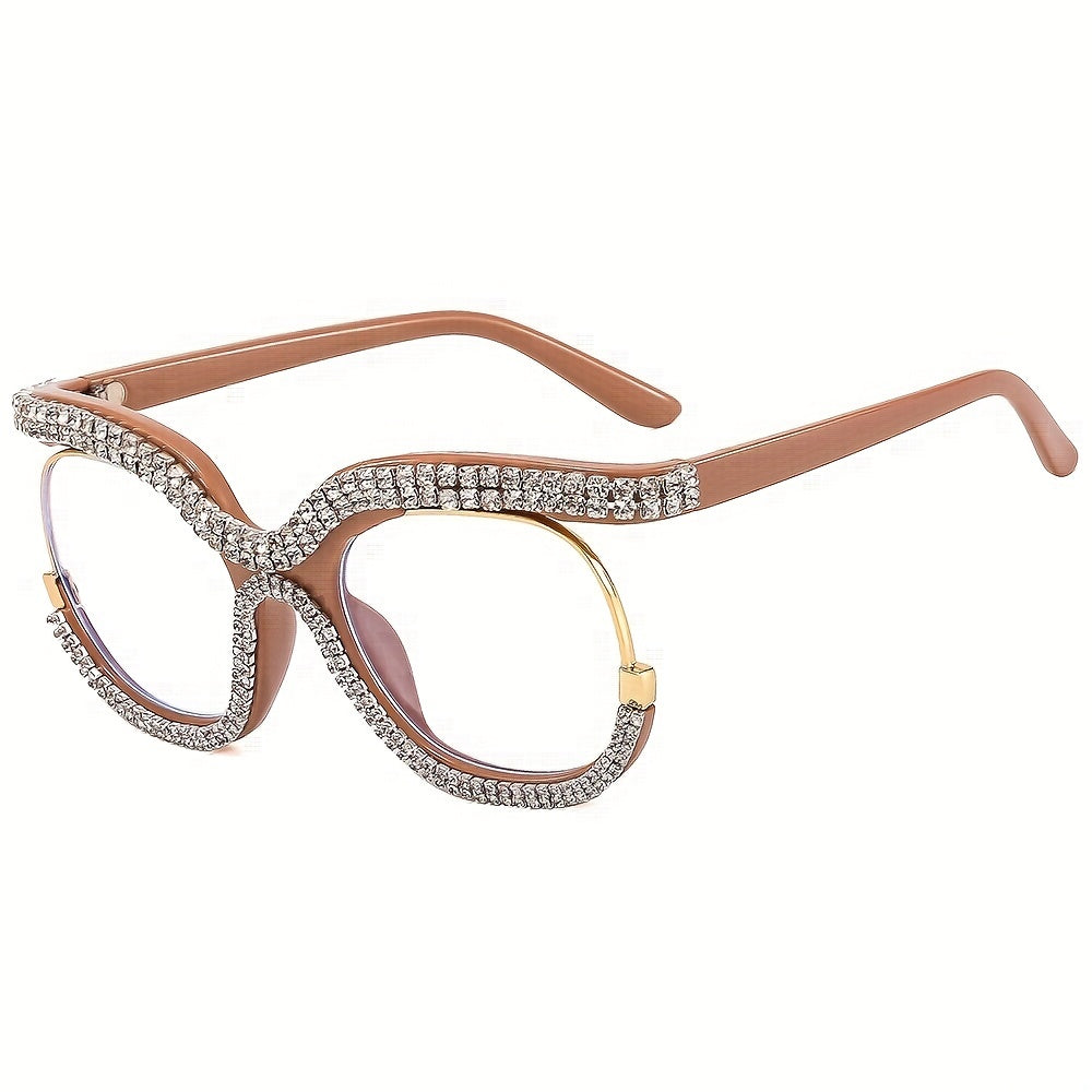 Men's Rhinestone Sunglasses for Street Photography and Outdoor Parties