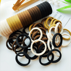 40 PCS Colorful Hair Ties for Women - Seamless Hair Accessories