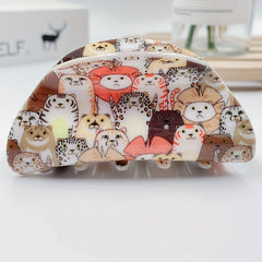 Animal Pattern Small Hair Claw Clip for Women Girls
