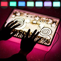 Sand Painting Light Stand - 7 Colors Sensory Creative Educational