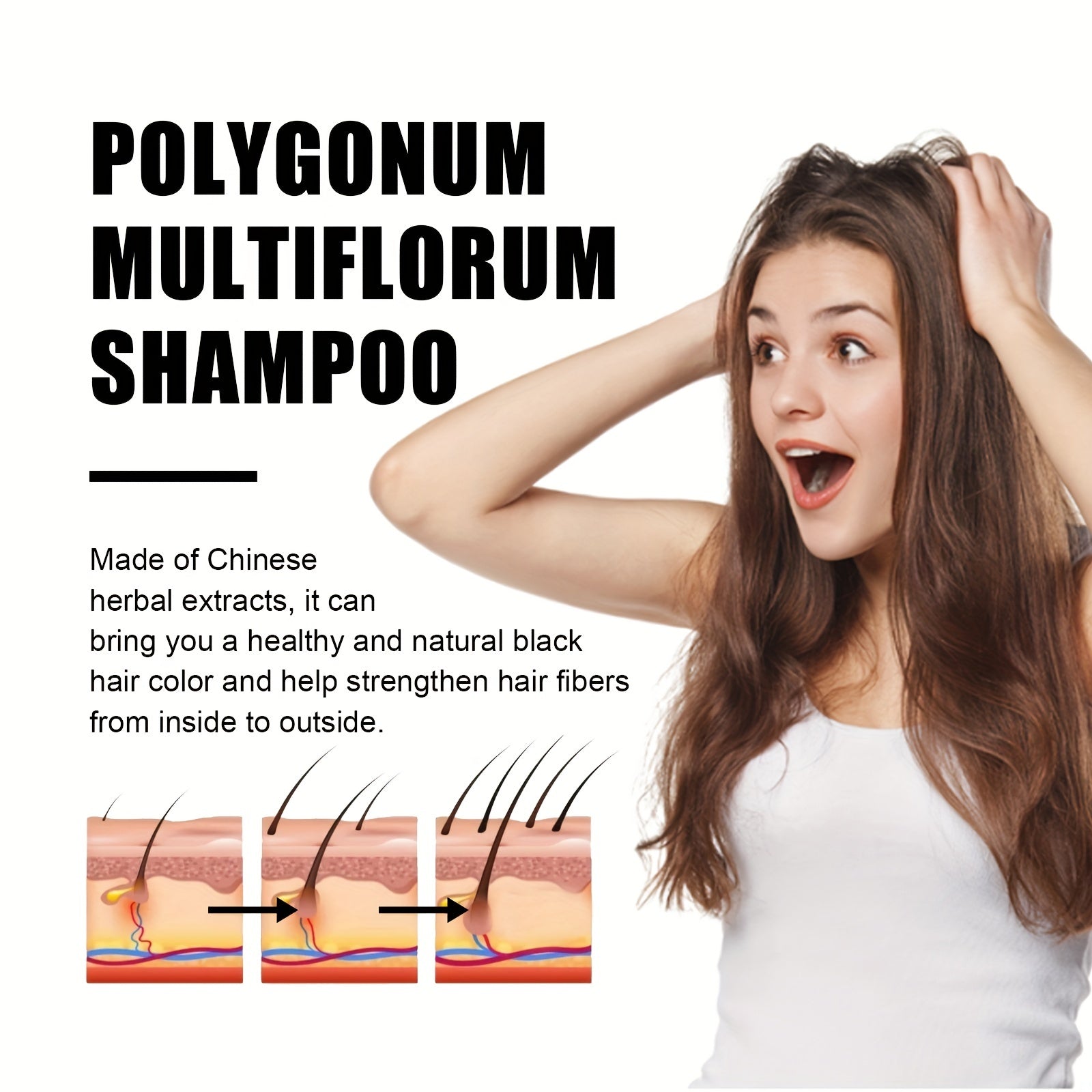 Organic Hair Darkening Shampoo For Women Men