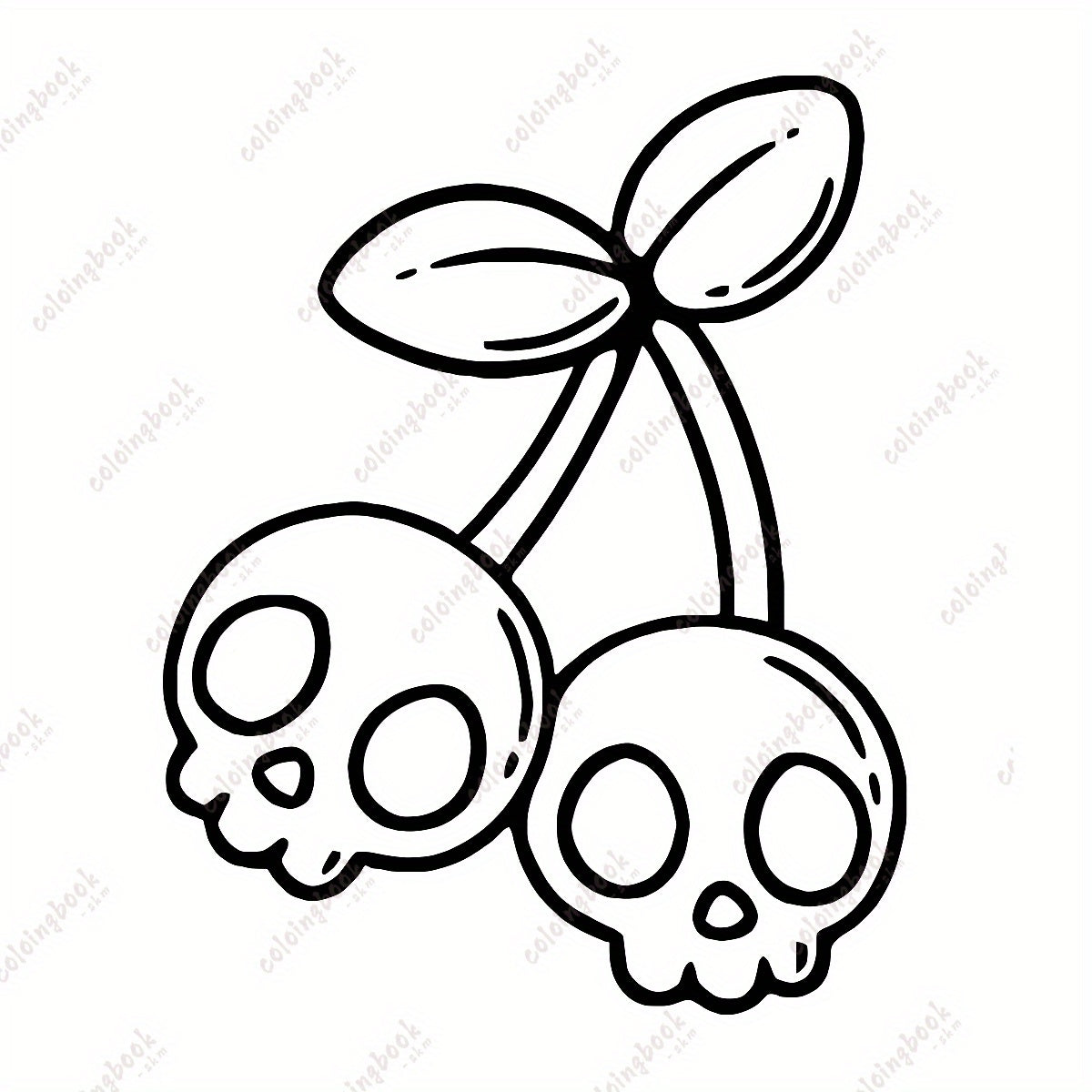 WTX Deluxe Spooky Love Drawing Coloring Book - 22 Pages