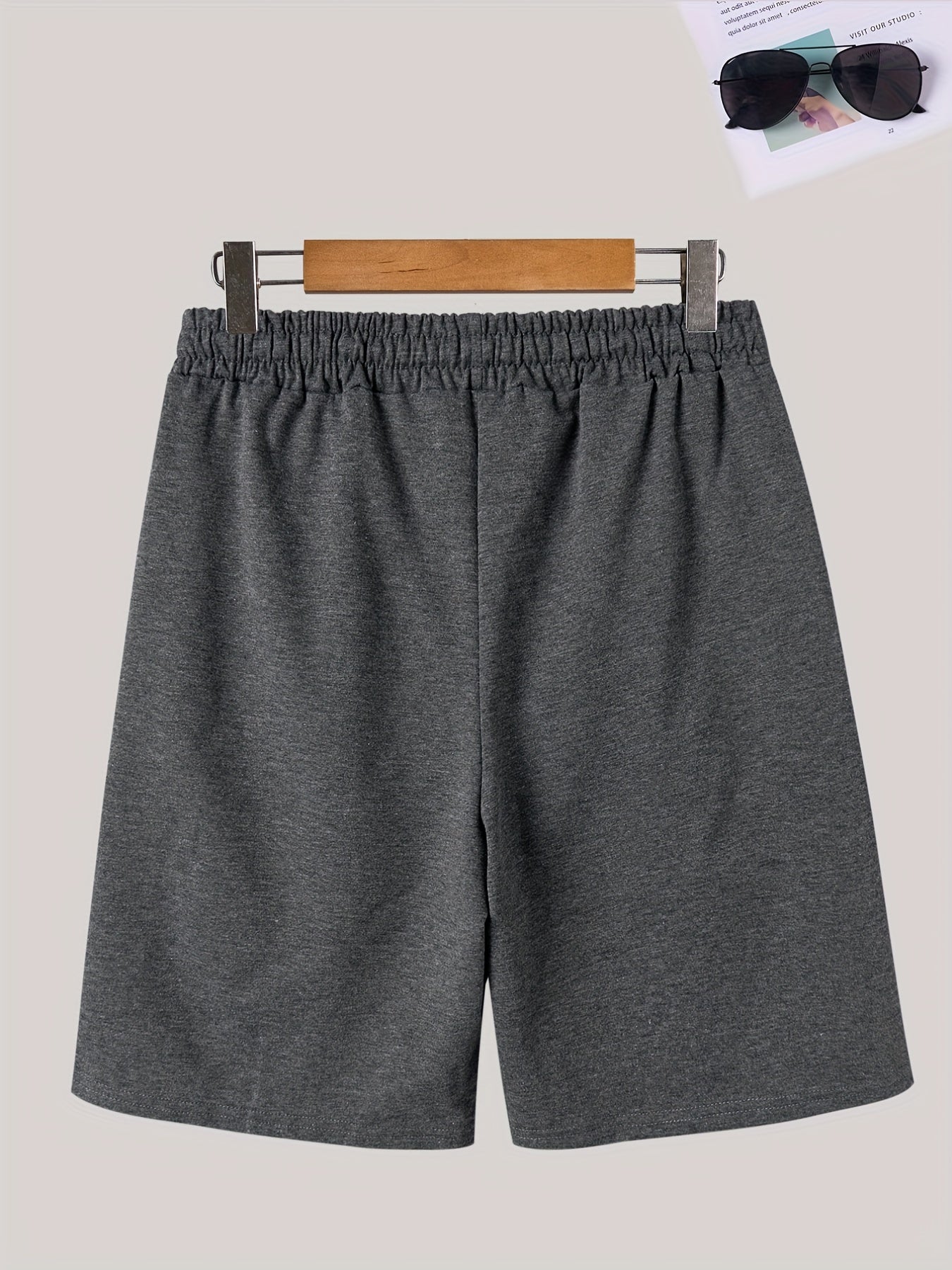 Men's Coconut Tree Printed Drawstring Shorts With Pockets
