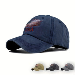 American Flag Denim Baseball Cap Trucker Hat