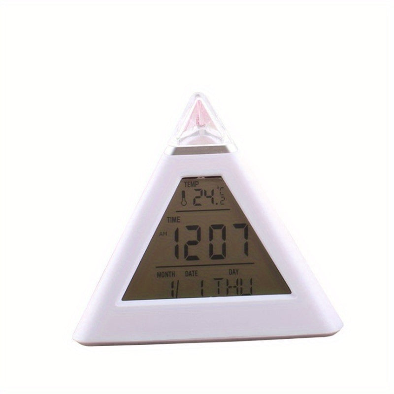 7 LED Digital Alarm Clock for Home Office Dorm Car & Boat