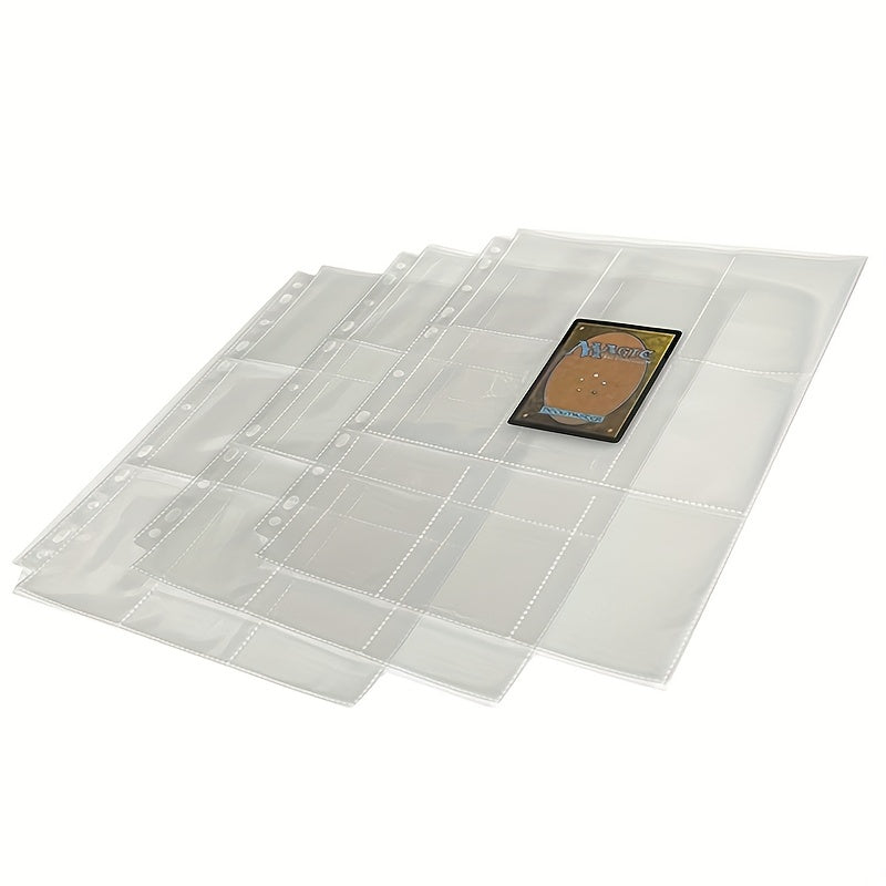 10pcs Card Album Refill Pages 9 Grid 3 inch Photo Collection Book