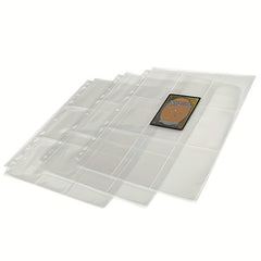 10pcs Card Album Refill Pages 9 Grid 3 inch Photo Collection Book