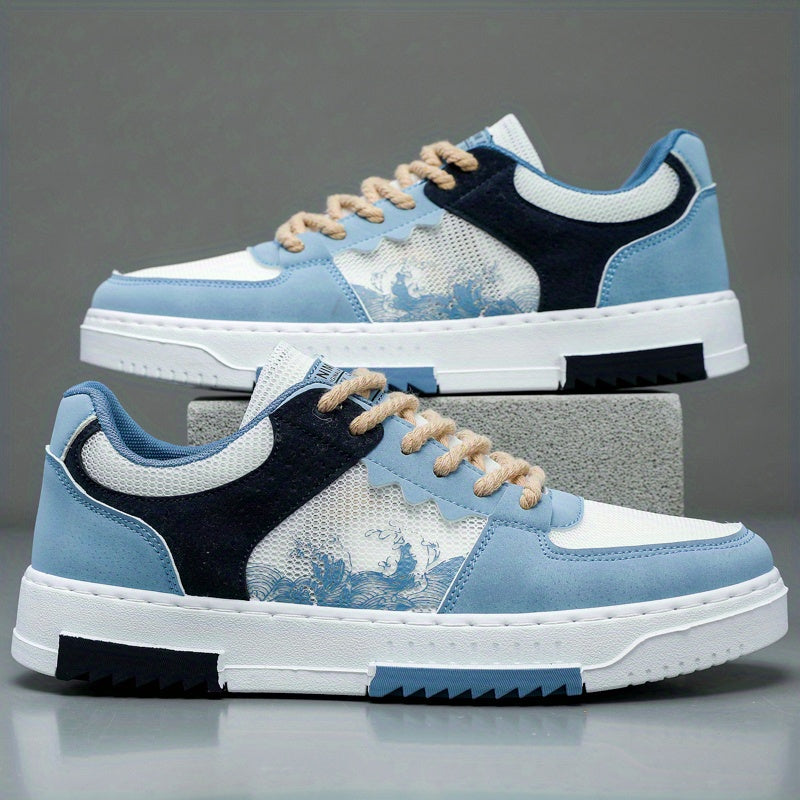 Casual Men's Lace Up Sneakers for Daily Wear