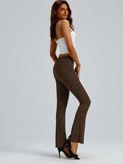Women's High Waist Flared Leggings for Yoga Workout