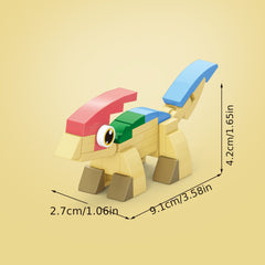 Dragon Series Toy Particle Building Blocks Ankylosaurus Model