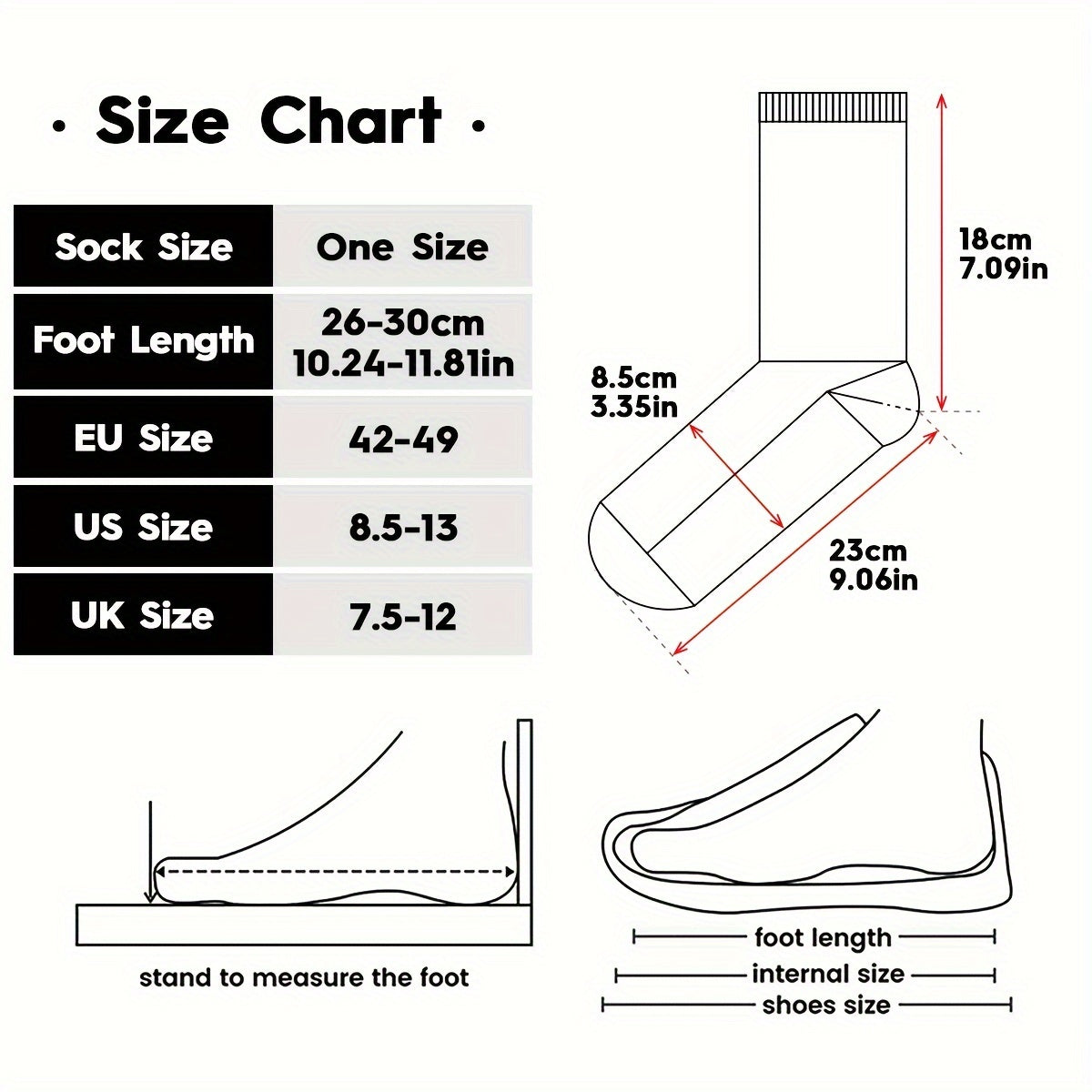 Men's Athletic Mid Crew Sport Socks Non Slip Nylon Blend Breathable Socks