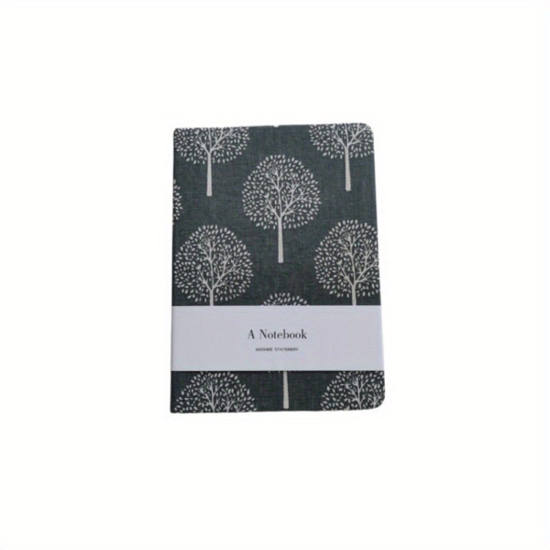 Floral Printed Linen Cloth Notebook A5 Hard Cover Notepad