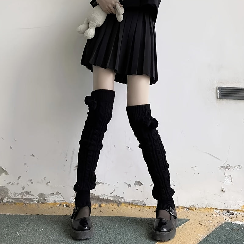 Knitted Leg Warmers & Warm Socks Women's Stockings
