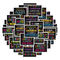 10pcs Inspirational Quotes Stickers for Laptop Skateboard Phone Case Guitar