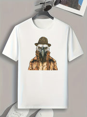 Eagle Print Men's Graphic T shirt for Summer