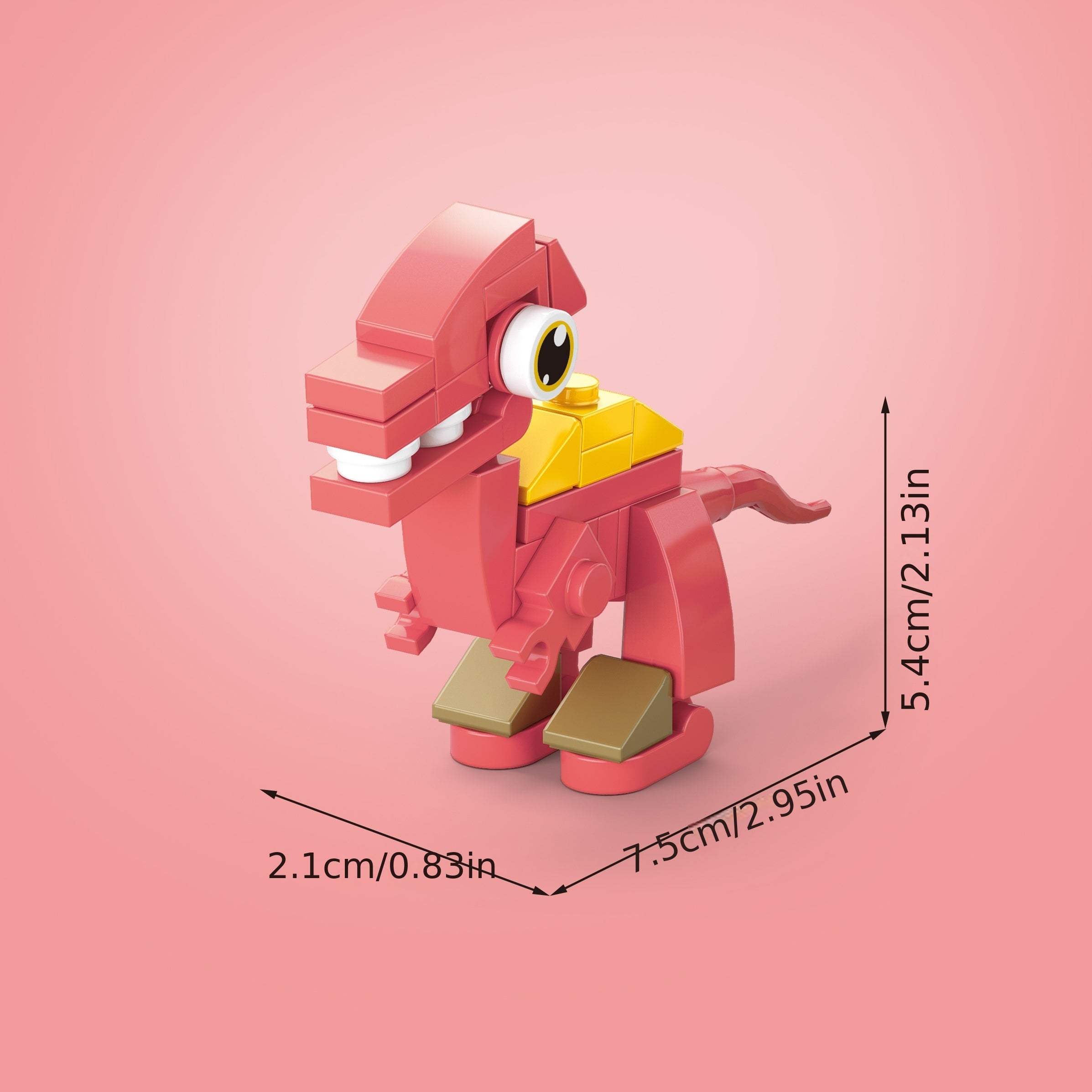 Dragon Series Toy Particle Building Blocks Ankylosaurus Model