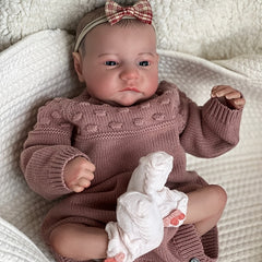 NPK 48 Painted Finished Reborn Baby Doll Levi Awake Newborn Baby Size
