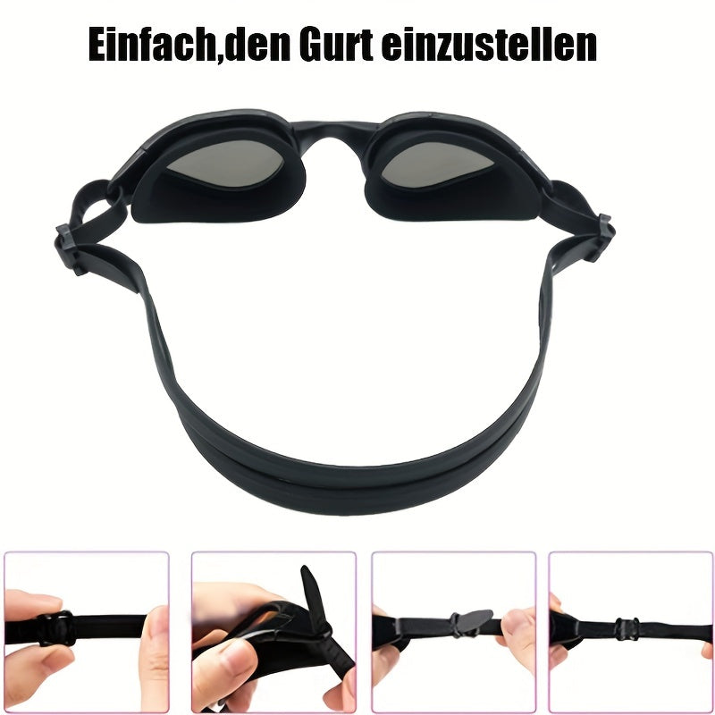 Unisex Swimming Goggles Adult Soft Silicone Non Leaking Anti Fog UV Protection