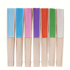 Bamboo Folding Fans for Wedding Party Decor