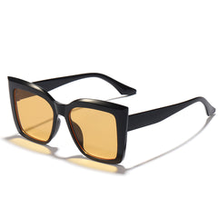 Large Frame Cat Eye Sunglasses UV Protection Stylish Sunscreen Glasses