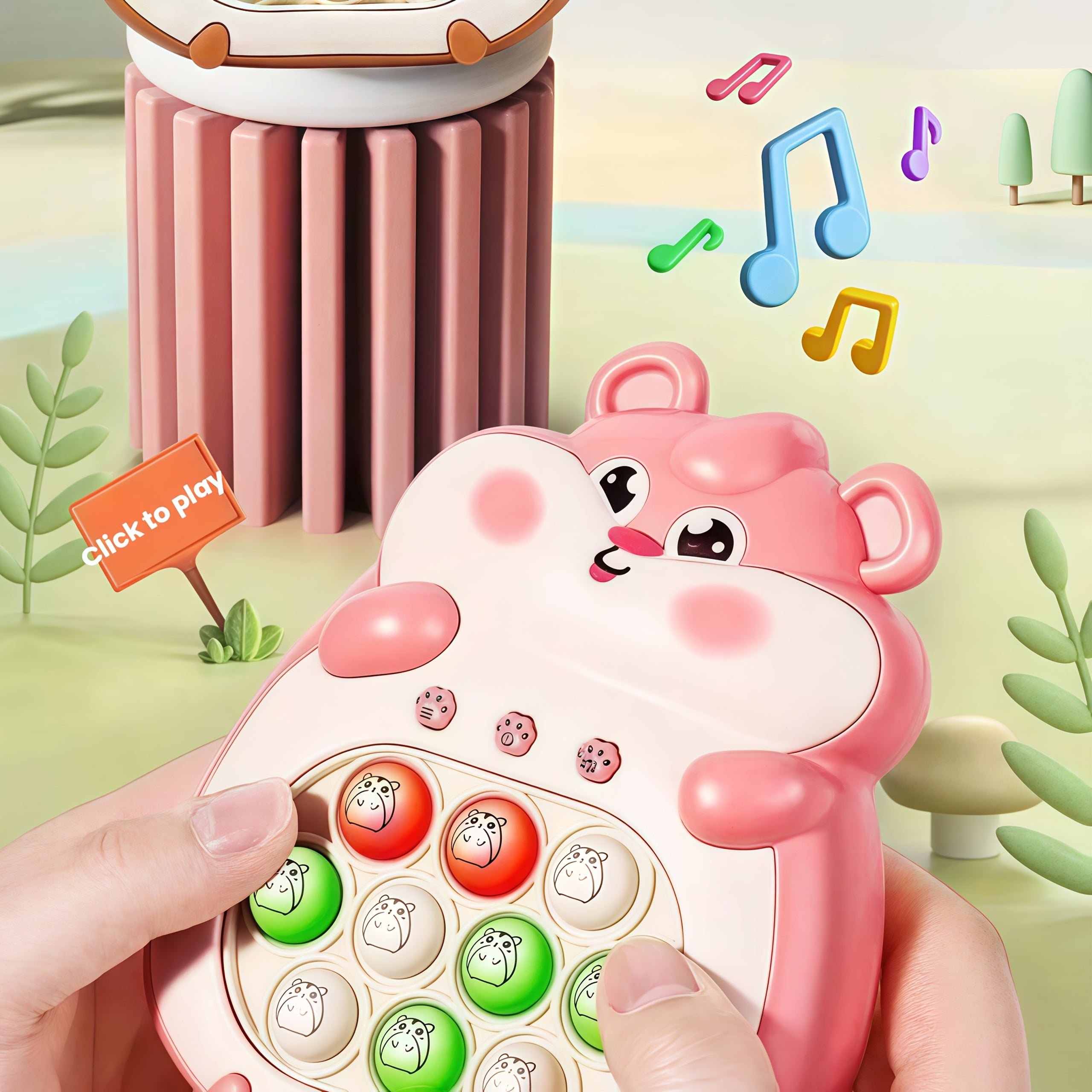 Handheld Game Console - 999 Levels - Lights & Sound