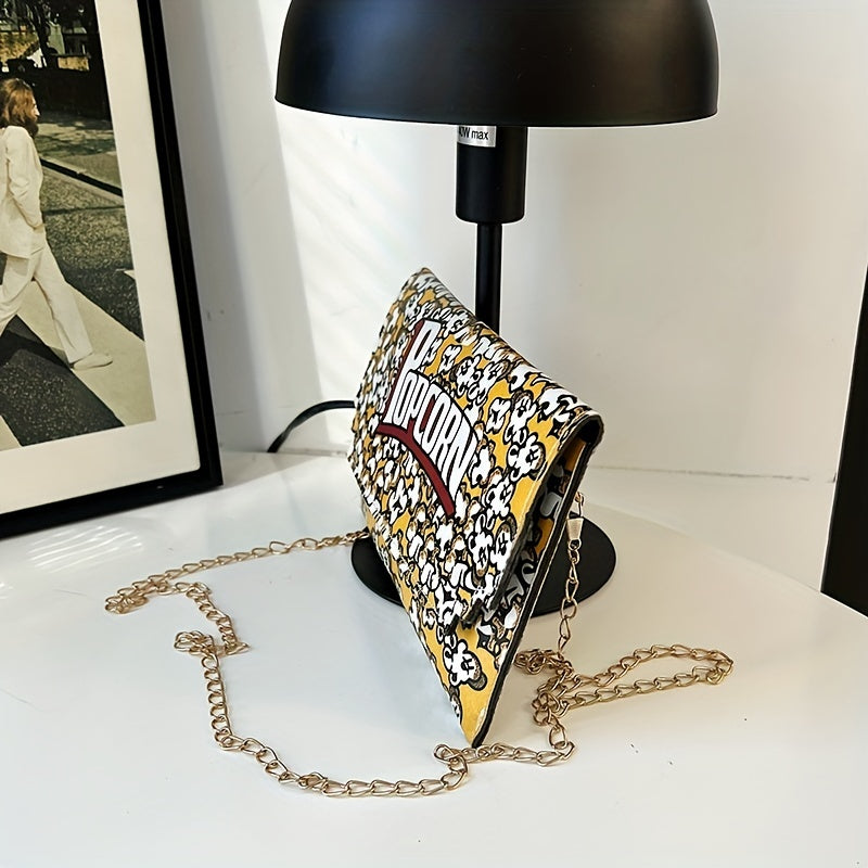 Novelty Flap Shoulder Bag Metal Chain Crossbody