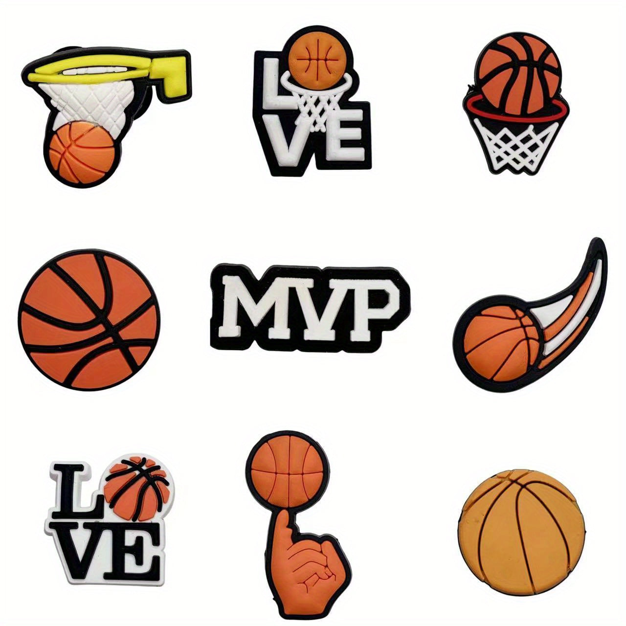 Basketball Series Buckle Hole Beach Bag Decorative Accessories