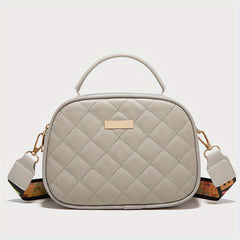 Polka Dot Handbag Small Crossbody Bag Double Zipper Purse