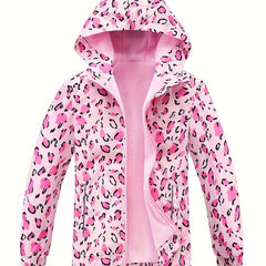 Girls Gradient Tie Dye Hooded Jacket for Spring Fall Winter