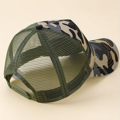 Camouflage Print Baseball Cap Adjustable Sun Hats