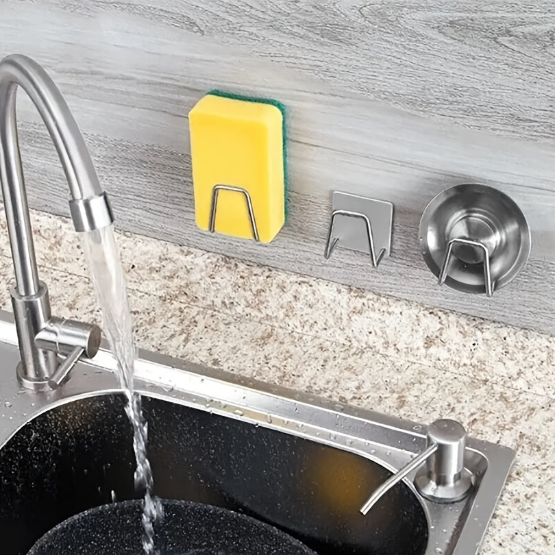 Stainless Steel Sponge Drain Rack Sink Storage Kitchen Accessories