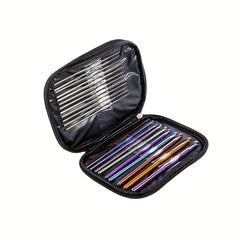 22pcs Crochet Hooks Set for Knitting Crafts with Case