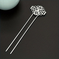 Auspicious Cloud Hair Pin Retro Hair Stick Metal Hair Bun Maker