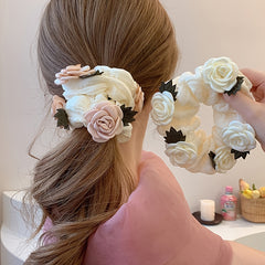 Flower Hair Scrunchies Headwear for Girls Hair Accessories