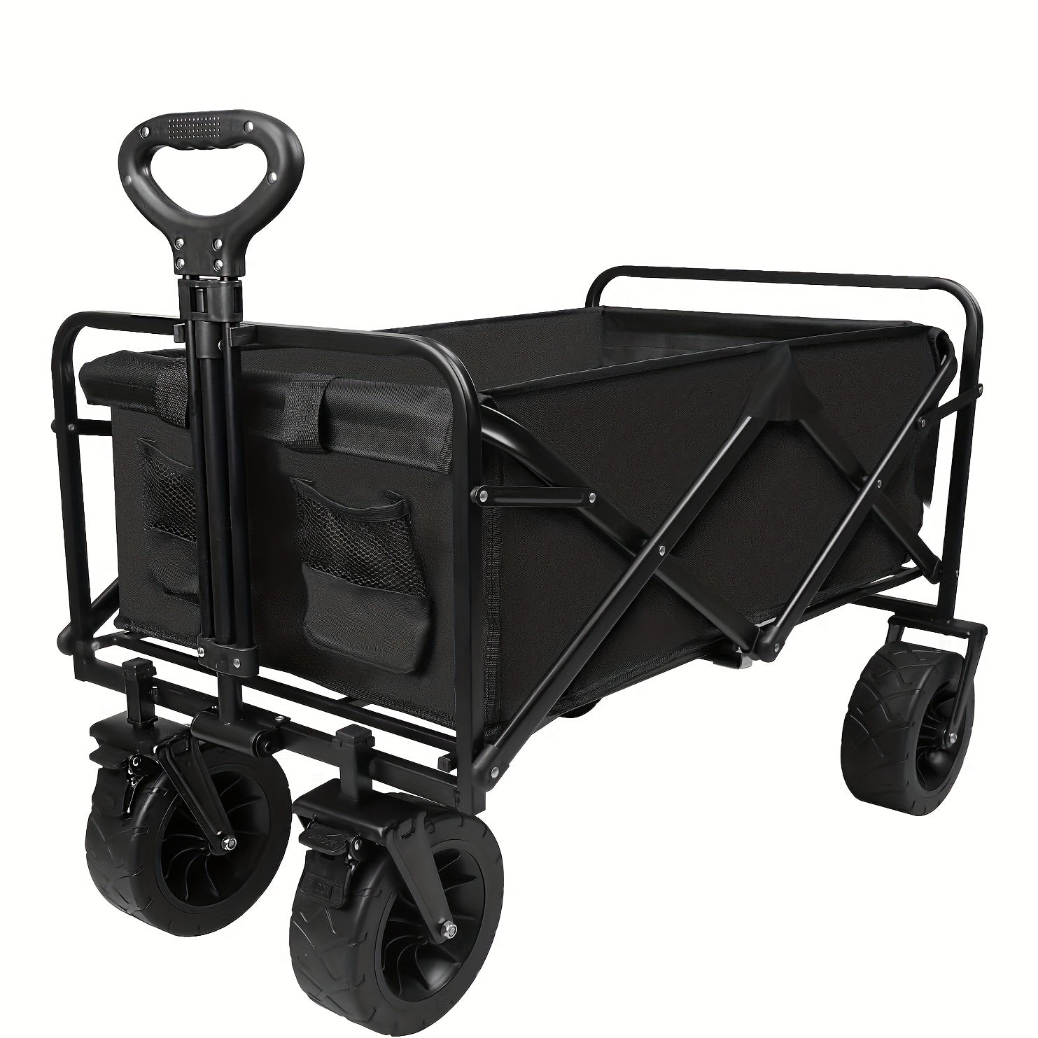 Heavy Duty Collapsible Folding Wagon With Wheels 149 69KG Outdoor Wagon