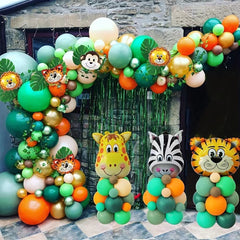 161pcs Wild Jungle Theme Balloon Set Birthday Party Decoration