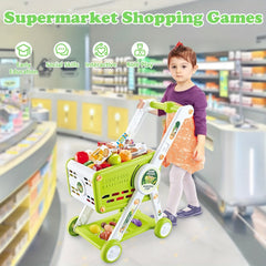 Red Play Shopping Cart Toy for Dolls