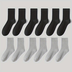 6 Pairs Comfy Breathable All Match Women's Socks Stockings