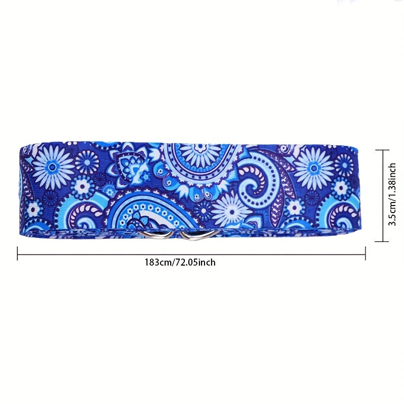 Colorful Printed Yoga Stretch Belt Resistance Band for Home Gym