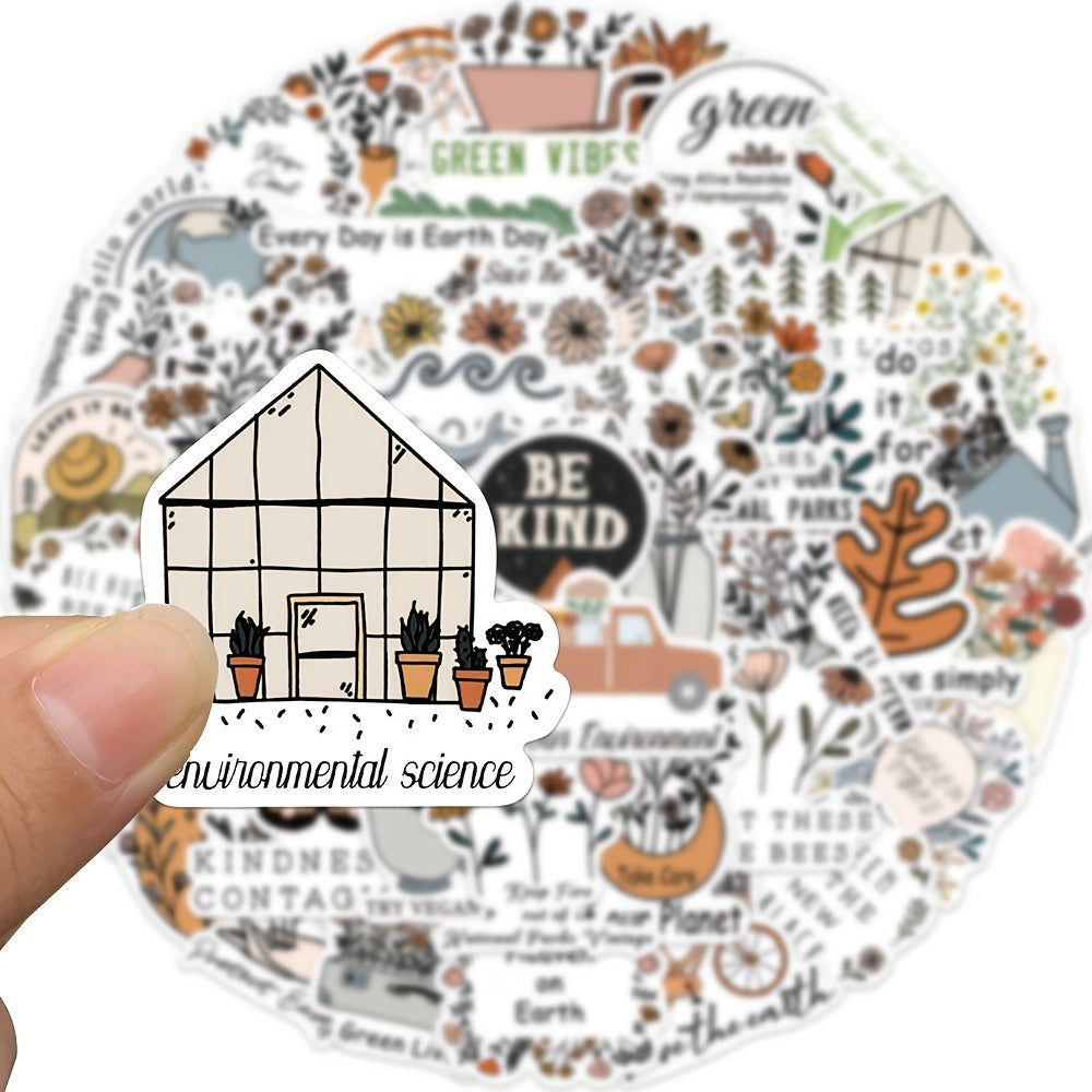 50 Inspiring Environmental Protection Graffiti Stickers for Learning and Play