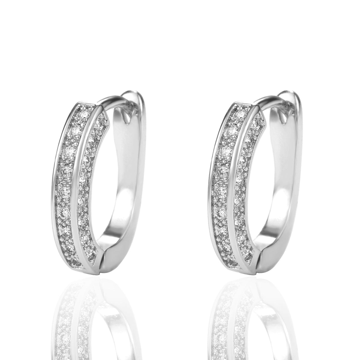 U-Shaped Zirconia Ear Buckle Earring