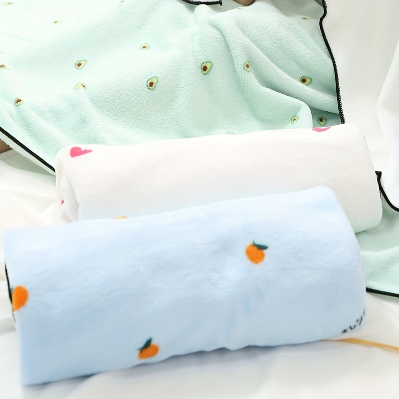 Printed Hand Towel Coral Fleece Soft Absorbent Towel