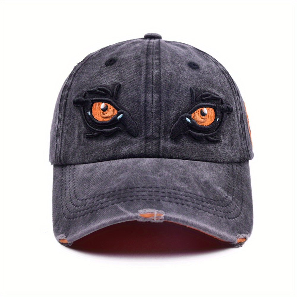 Kids' Sunshade Baseball Cap with 3D Eyes for Halloween