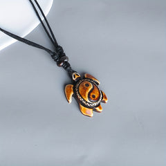 Men's Pendant Necklace Resin Turtle Pattern Pendant Casual Jewelry