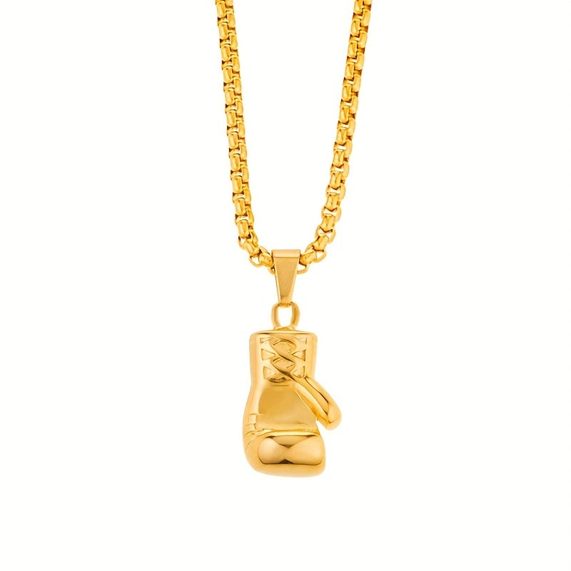 Hip Hop Boxing Gloves Charm Golden Silver Plated Vintage Victory Pendant