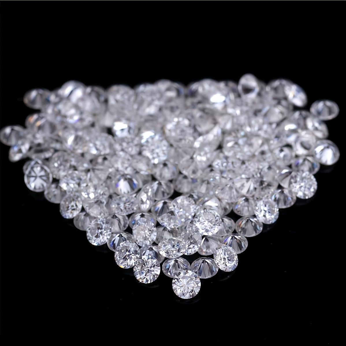 Round Cut Moissanite Stone Rhinestone Accessory