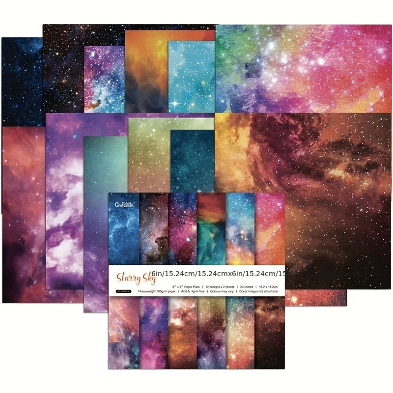 12pcs DIY Photo Album 6 Inch Clipping Paper Diary Material Paper